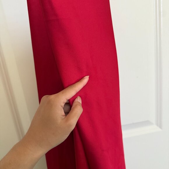 NWT! Astr the Label Gaia Cowl Neck Satin Midi dress sz XS event cocktail flaws - Picture 7 of 16